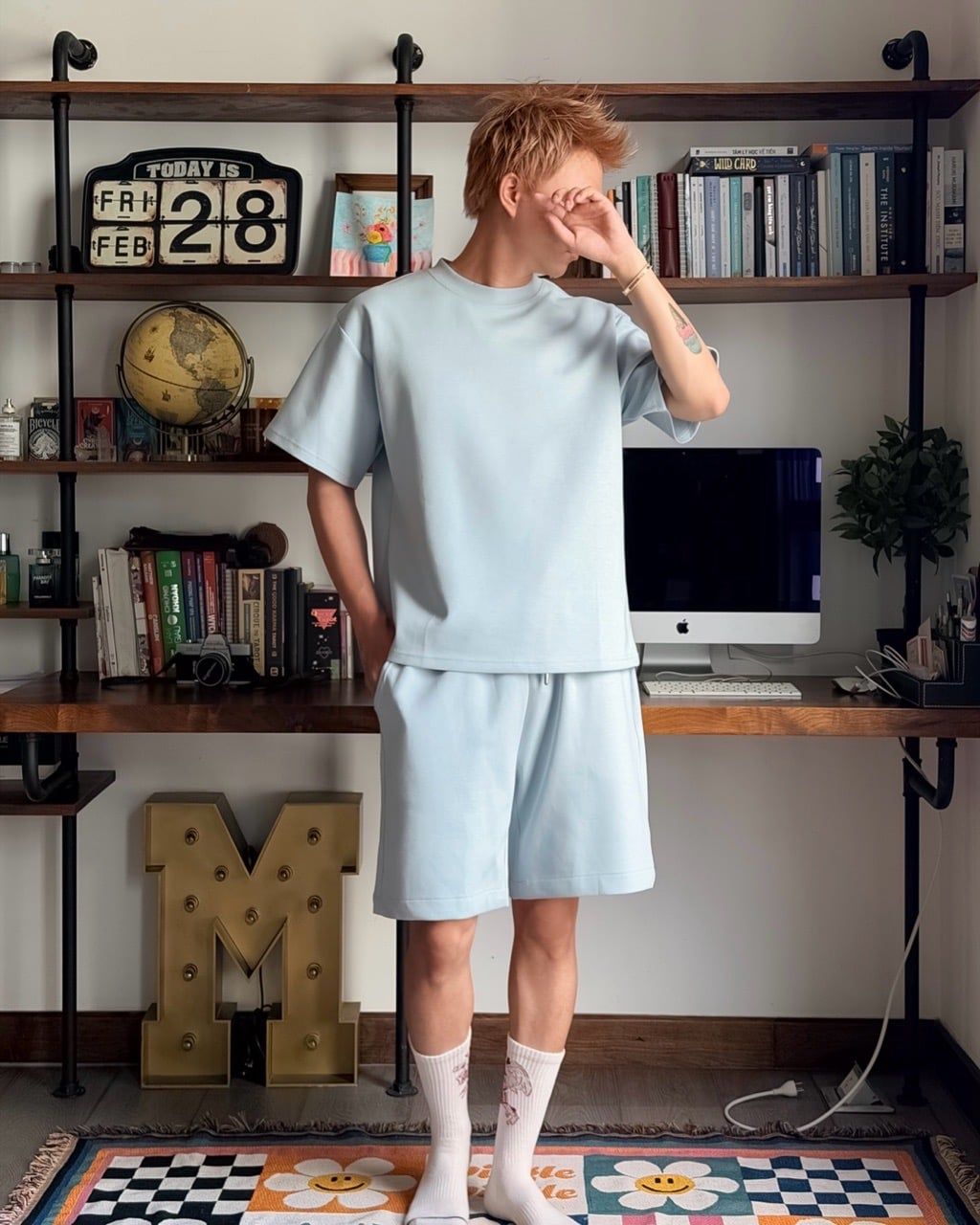  QUẦN SHORT 26007 XANH HÒA BÌNH 