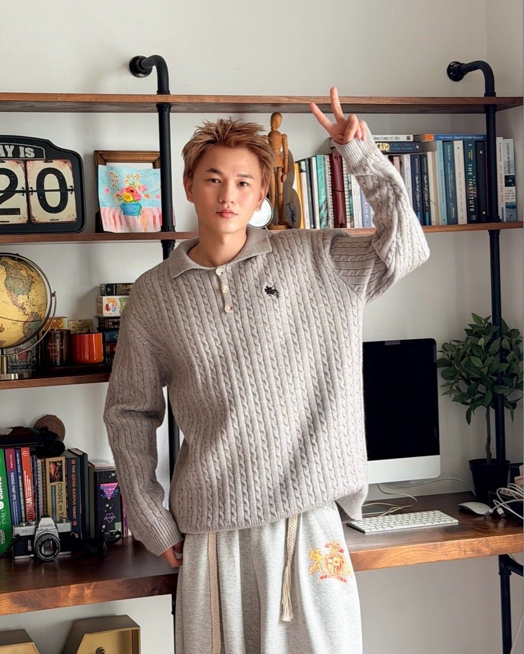  SWEATER 3864 GREY 