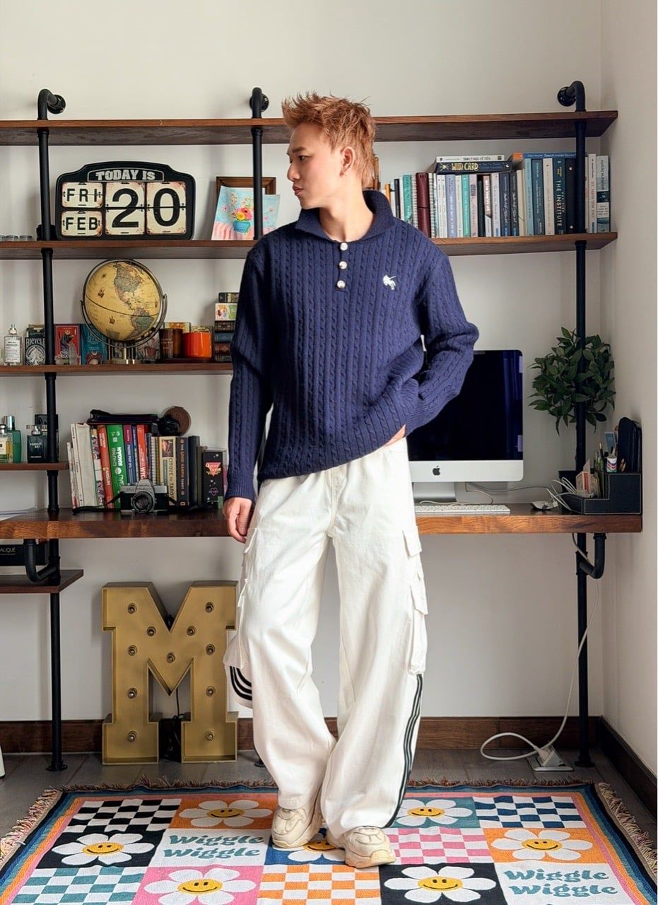  SWEATER 3864 BLUE 