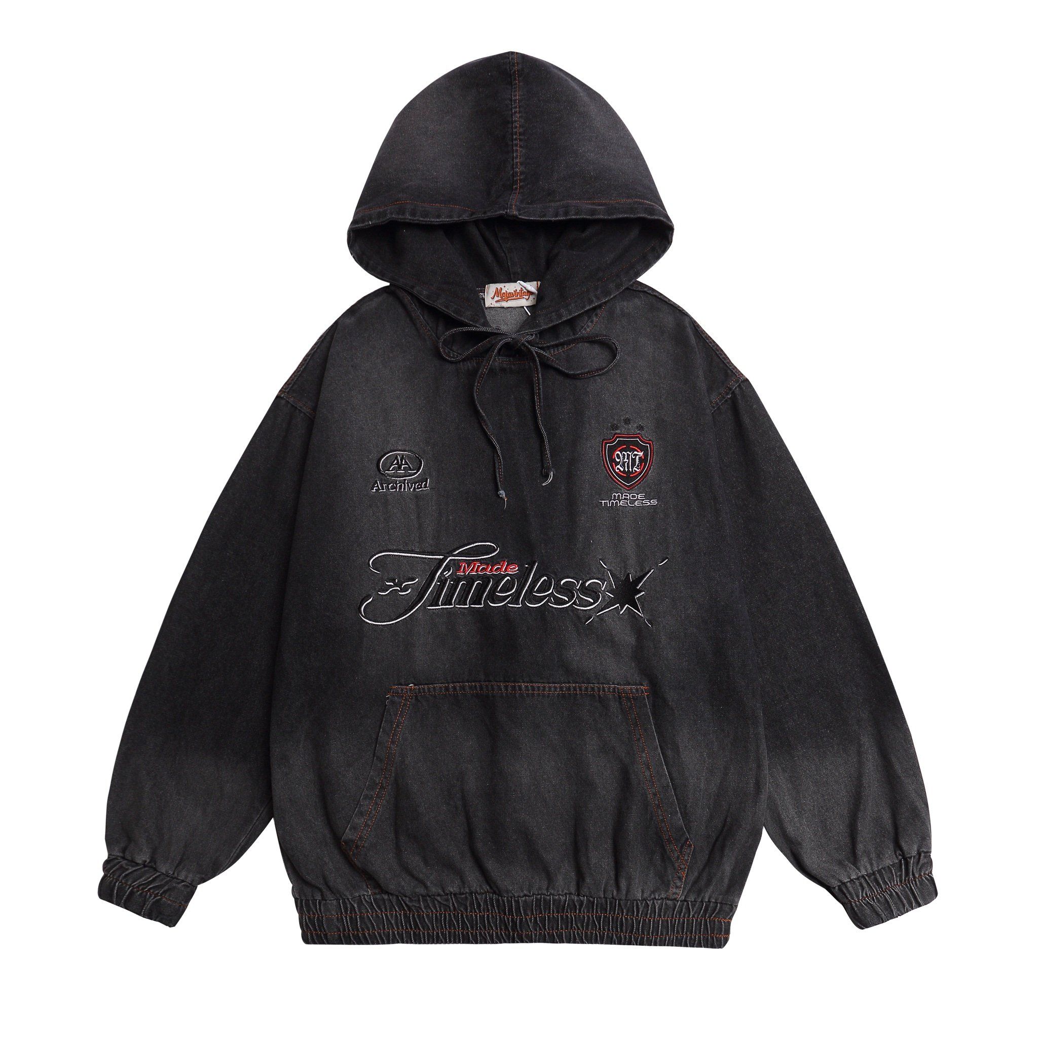  HOODIE JEAN 1253 BLACK 