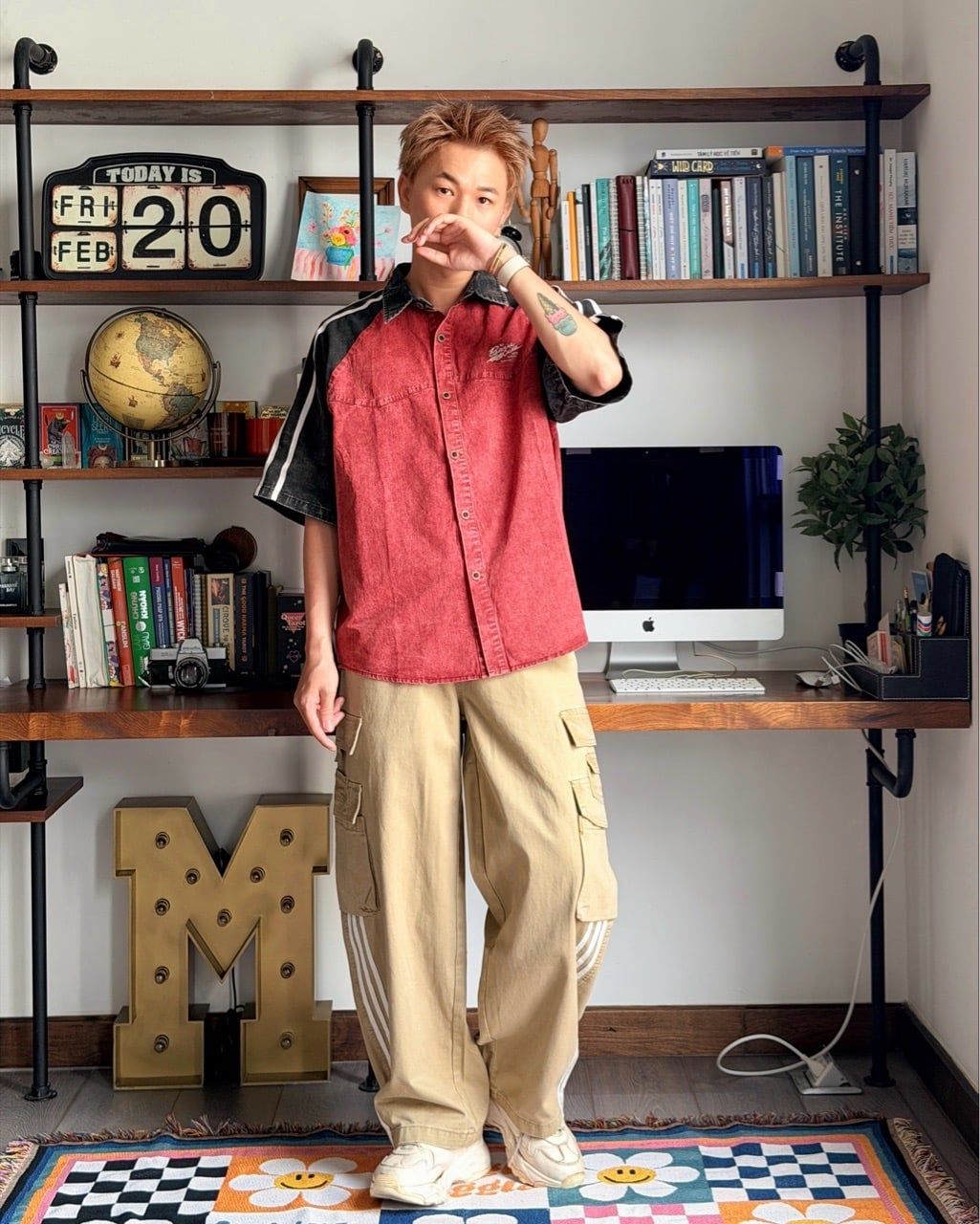  QUẦN BAGGY 9355 NÂU PASTEL 