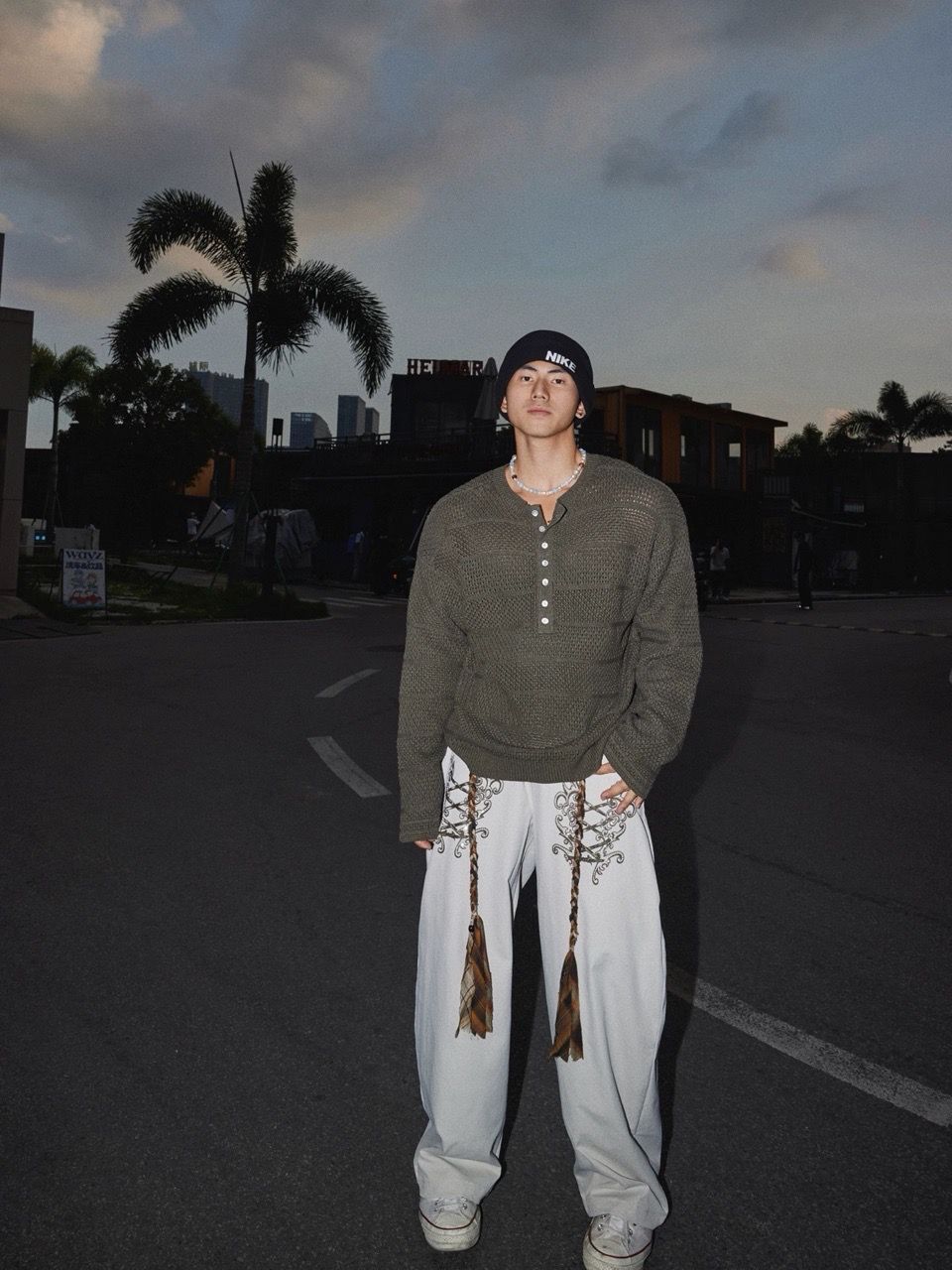  TROUSER 162 WHITE GREY 