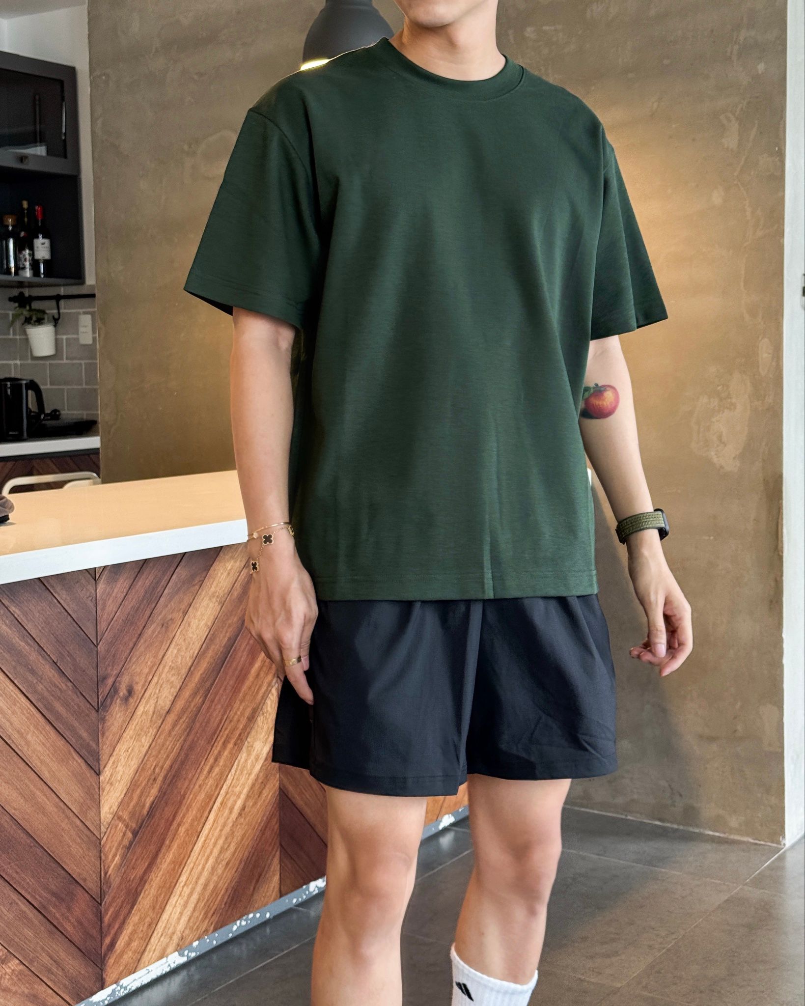  T-SHIRT 5581 DARK GREEN 