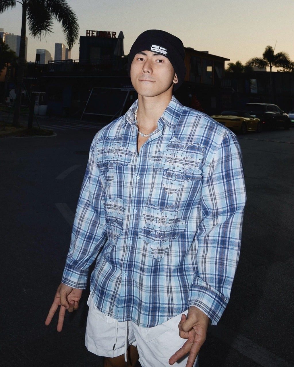  ÁO SƠ MI 3981 CA RÔ XANH 