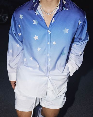  SHIRT 0380 OMBRE BLUE 