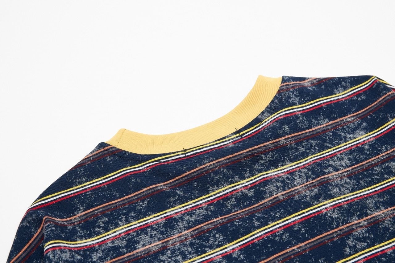  ÁO T-SHIRT 0272 XANH ĐEN KẺ NGANG 