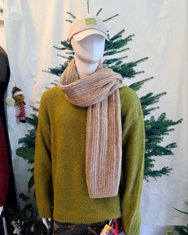  WOOL SCARF CREAM 