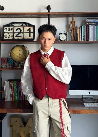  WAISTCOAT 164 RED 