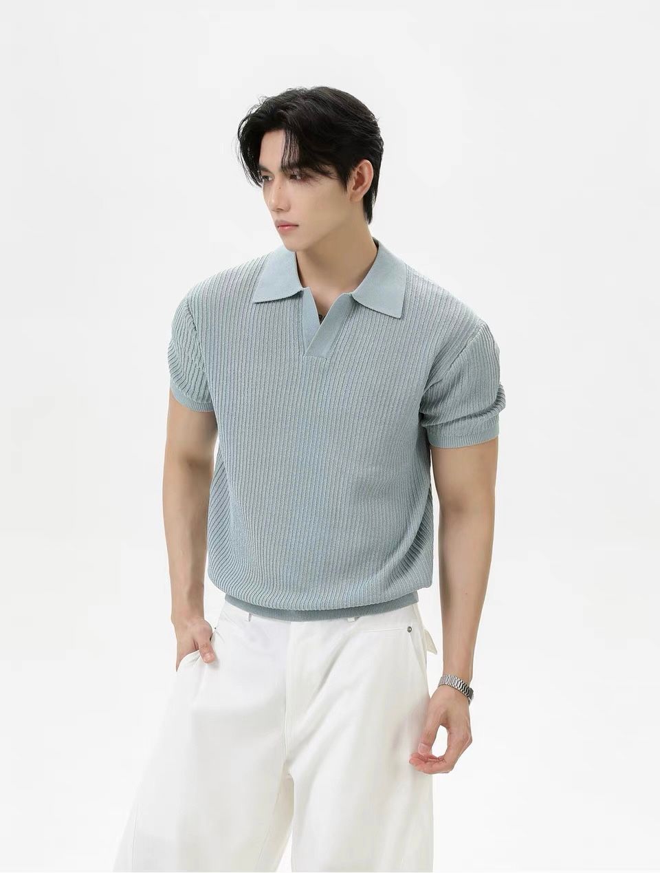  ÁO POLO 25640 XANH 