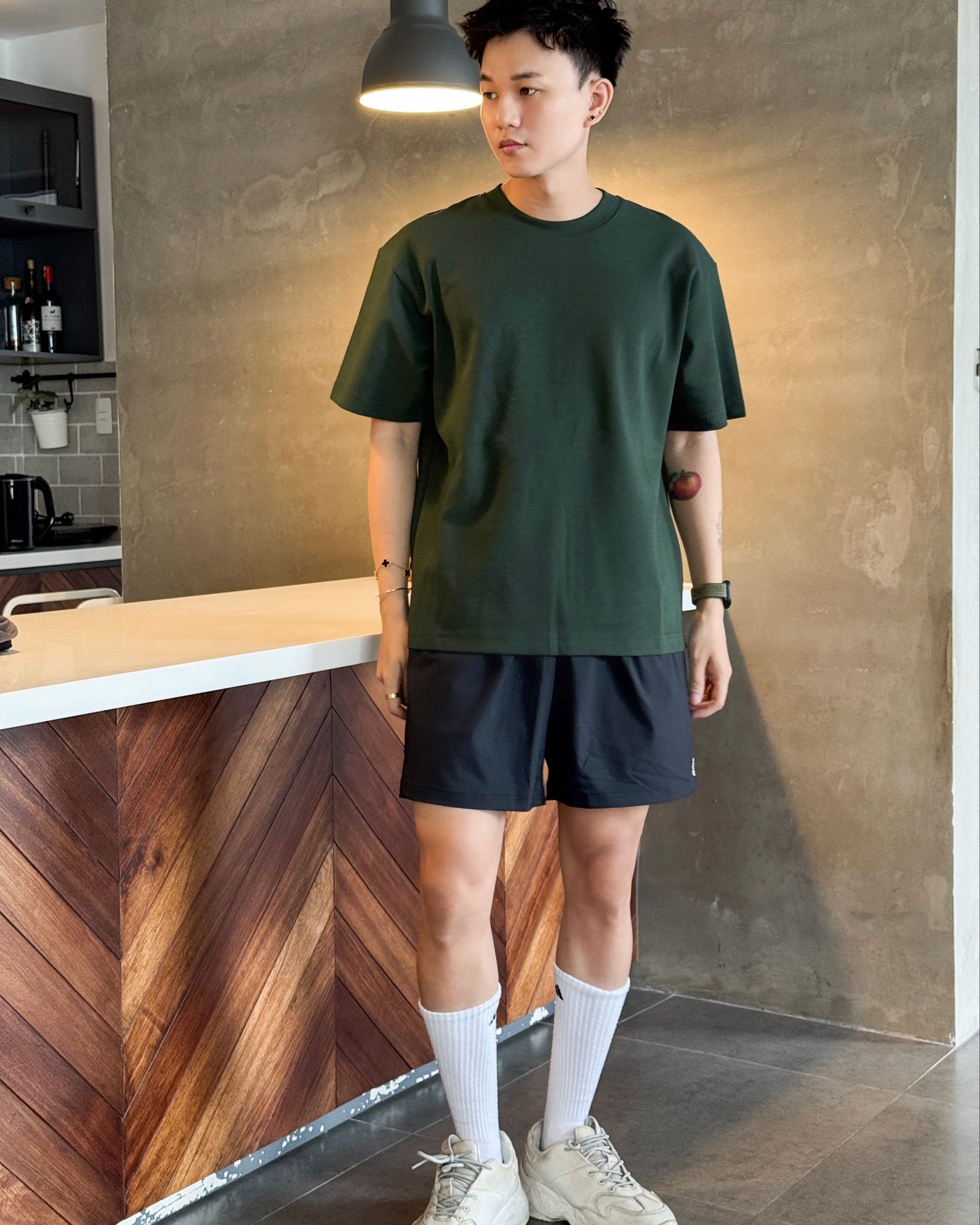  T-SHIRT 5581 DARK GREEN 