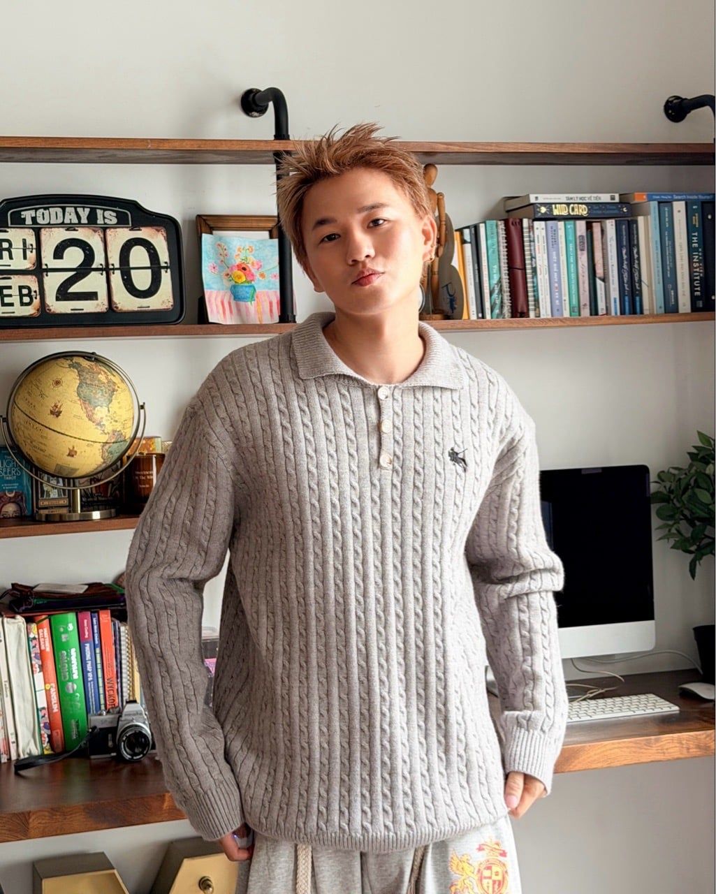  SWEATER 3864 GREY 
