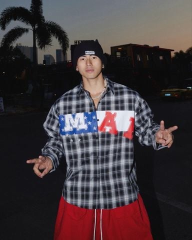  ÁO SƠ MI CA RÔ 267 ĐEN 