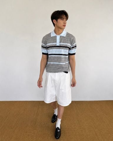  ÁO POLO 27341 XÁM XANH 