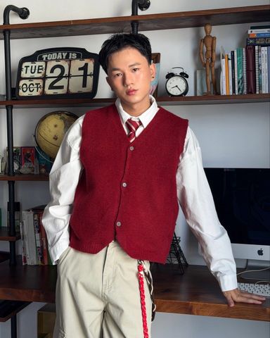  WAISTCOAT 164 RED 