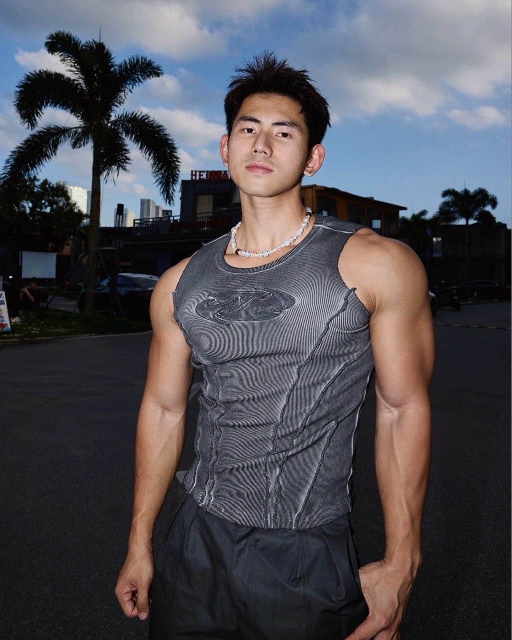  ÁO TANK TOP 96 XÁM ĐẬM 