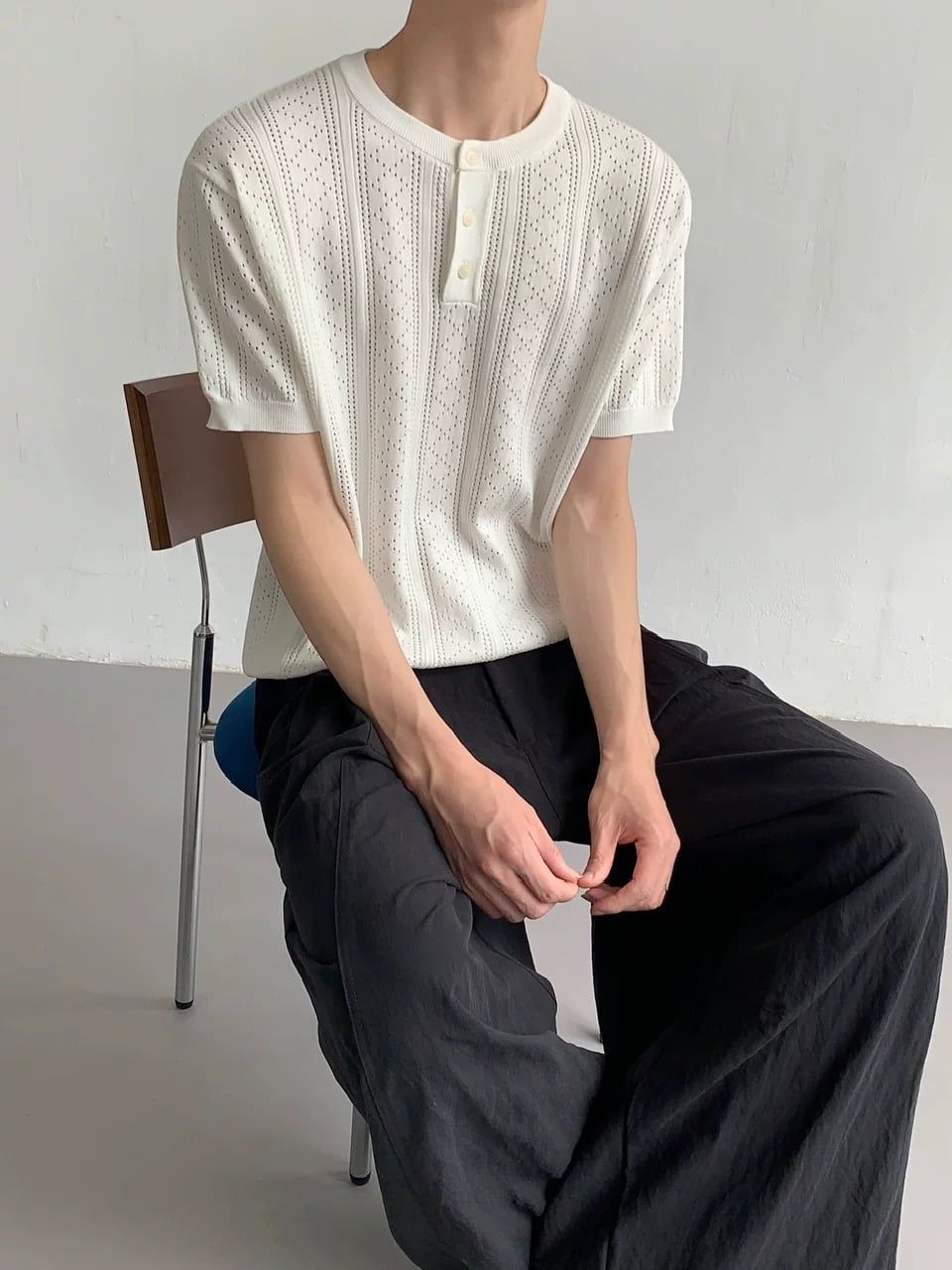  ÁO DỆT KIM 23764 TRẮNG 