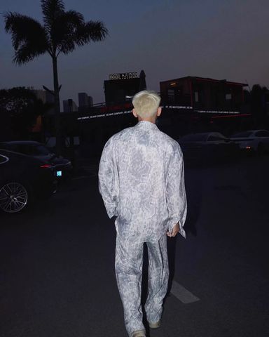  SHIRT 0351 GREY MONSTER PATTERN 