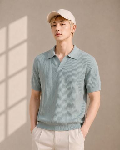  ÁO POLO 25640 XANH 