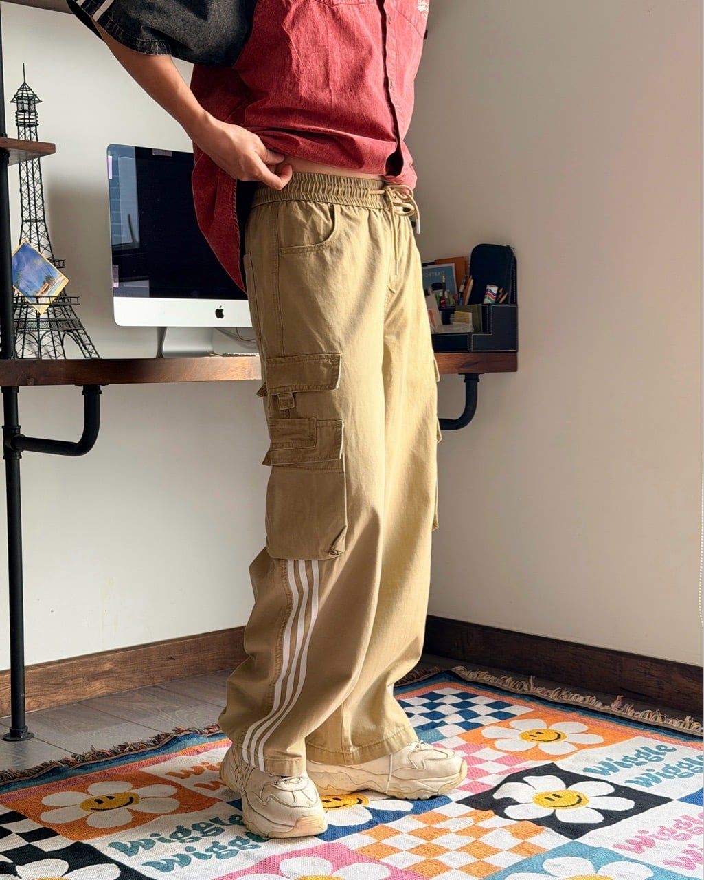  QUẦN BAGGY 9355 NÂU PASTEL 