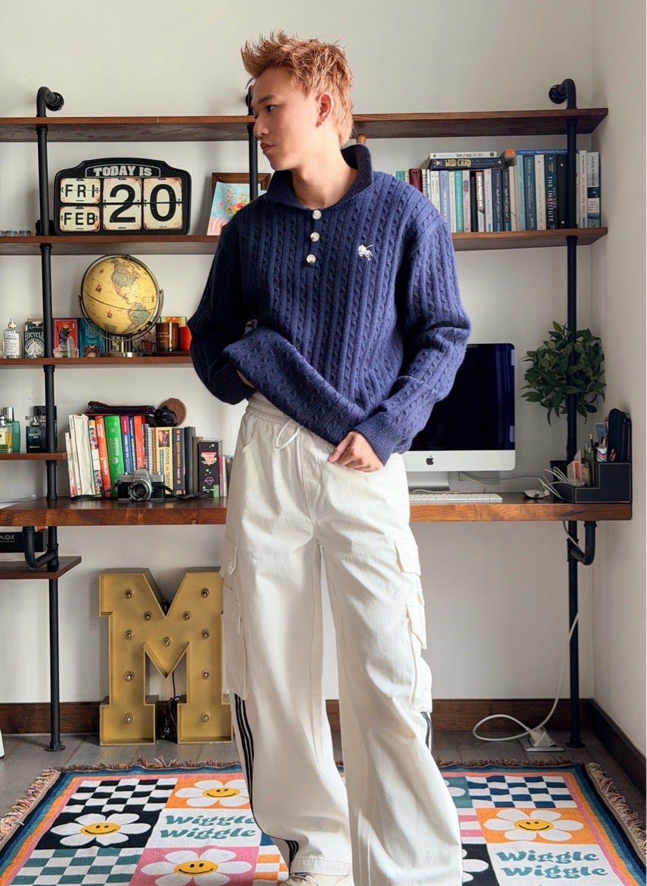  SWEATER 3864 BLUE 