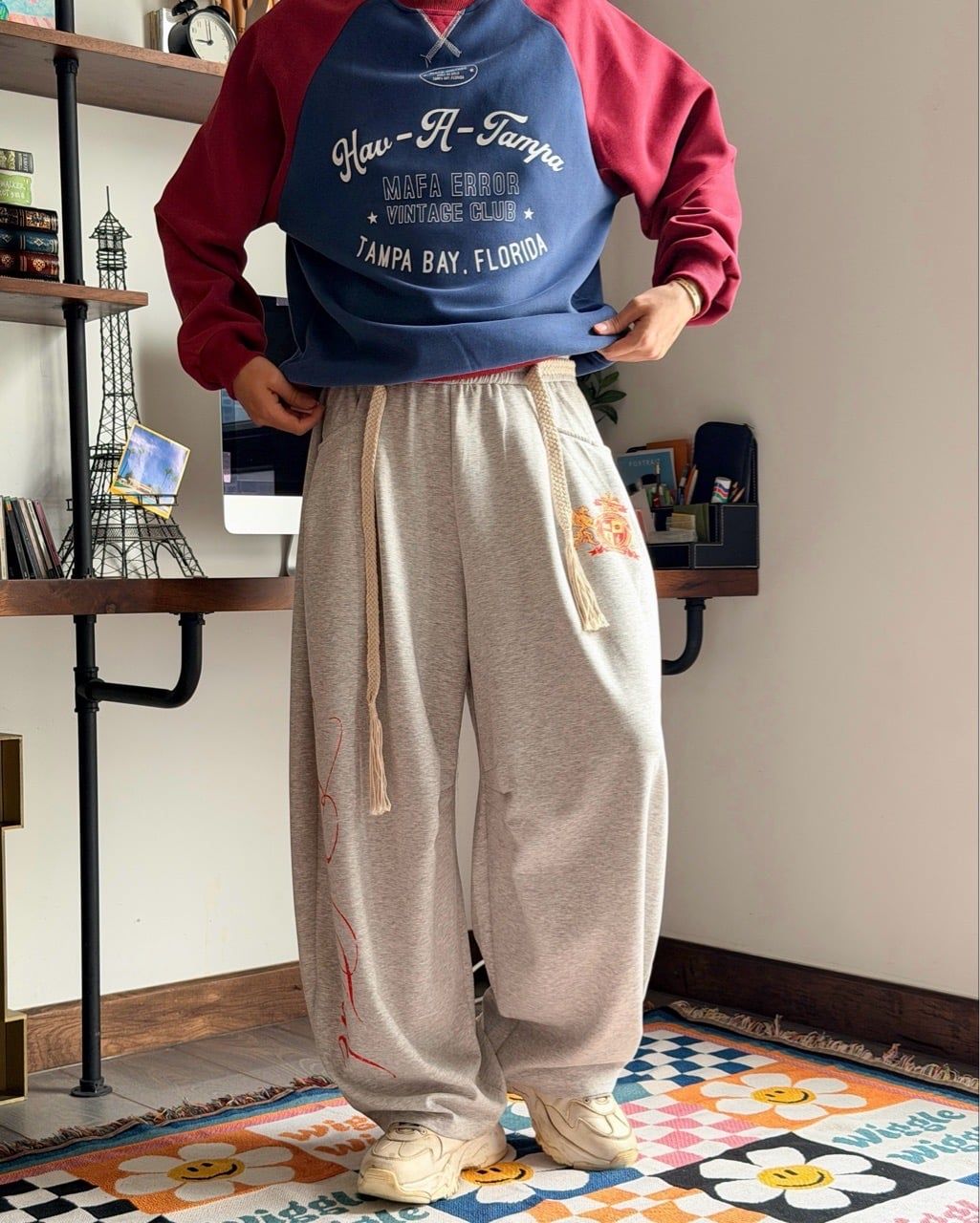  QUẦN SWEATPANT 309 XÁM 