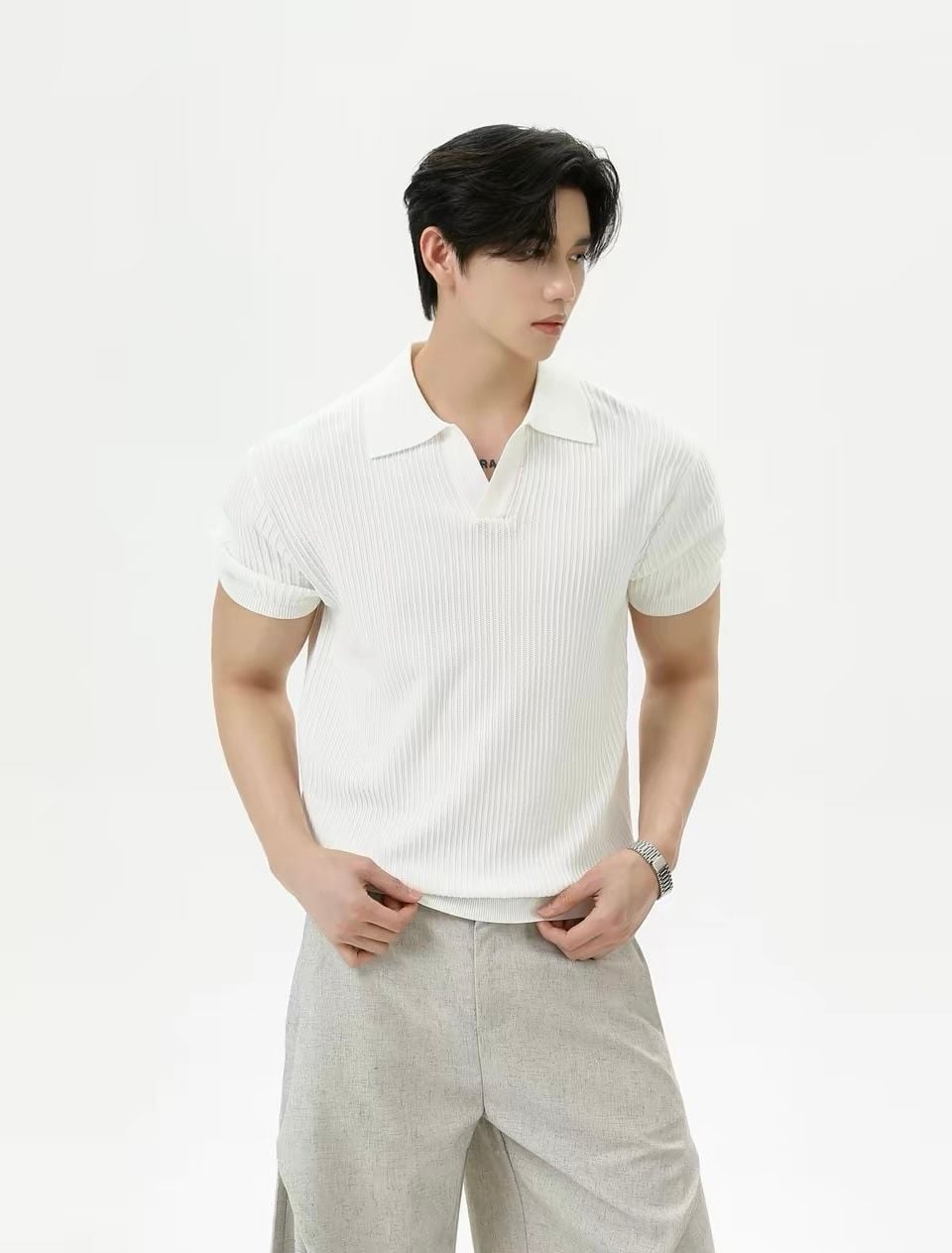  ÁO POLO 25640 TRẮNG 