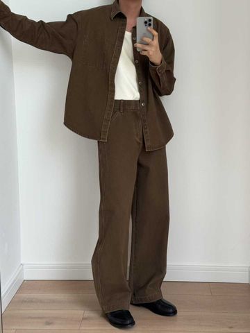  TROUSER JEAN 8316 BROWN COFFEE 