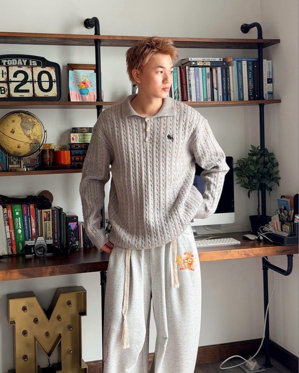  SWEATER 3864 GREY 