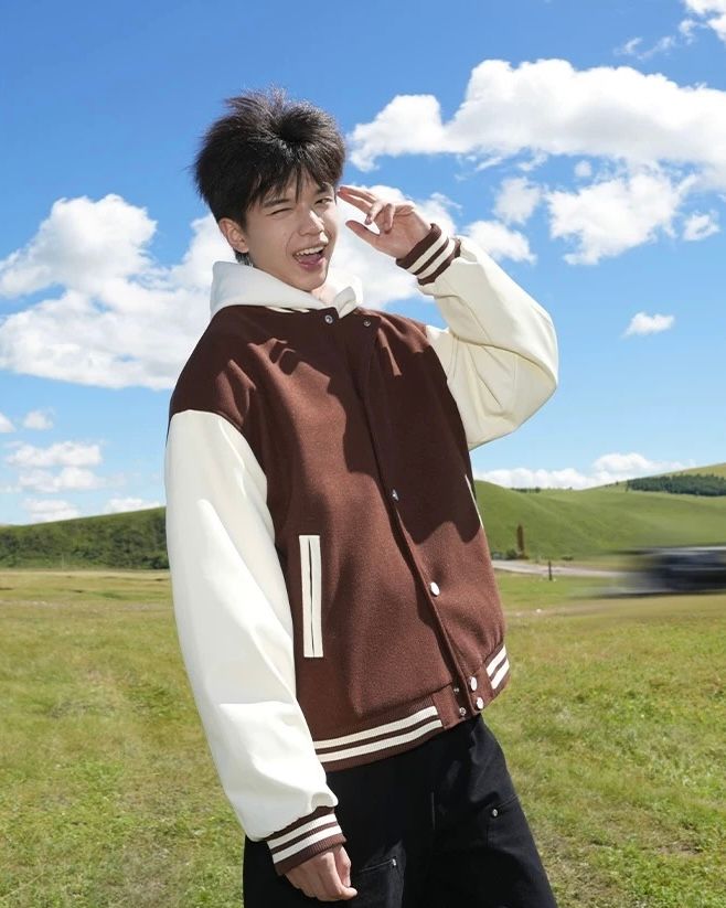  BASEBALL JACKET 6307 BROWN 