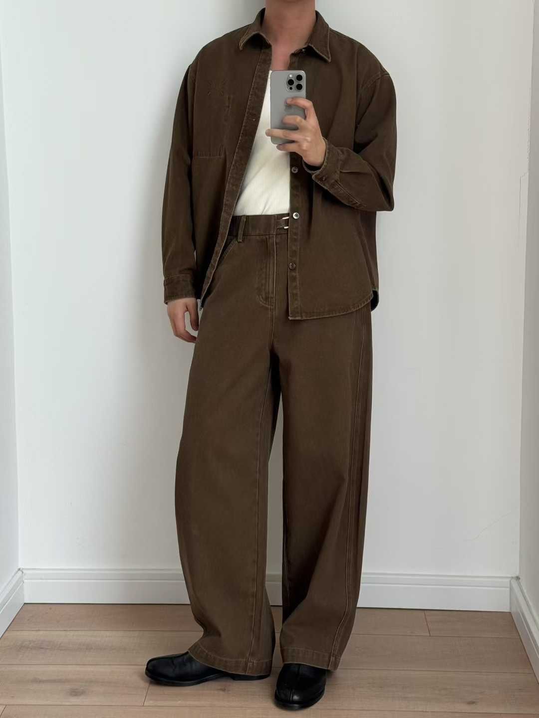  TROUSER JEAN 8316 BROWN COFFEE 