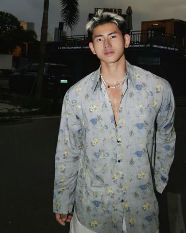  FLORAL SHIRT 2553 GREY 