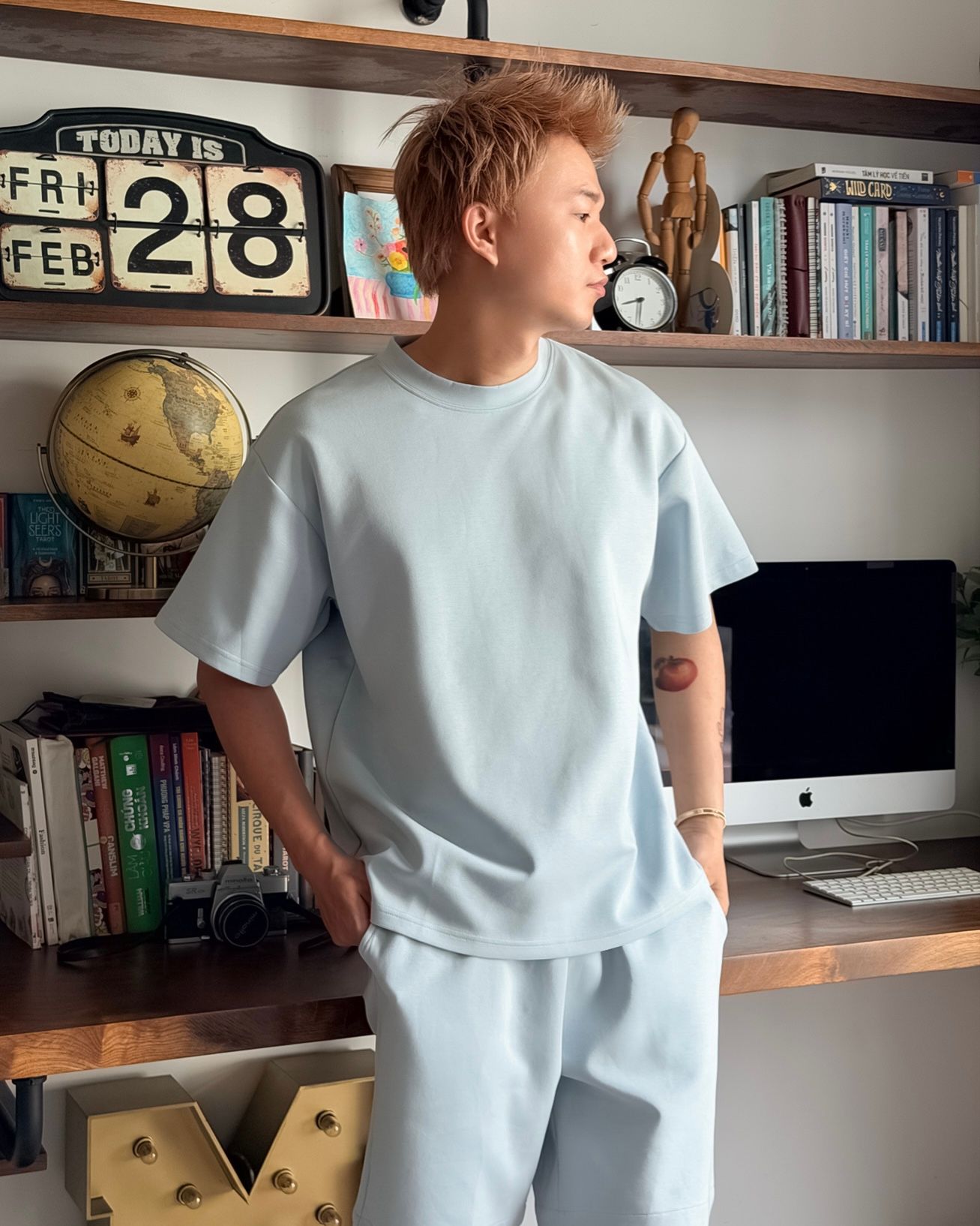  ÁO THUN 26006 XANH HÒA BÌNH 