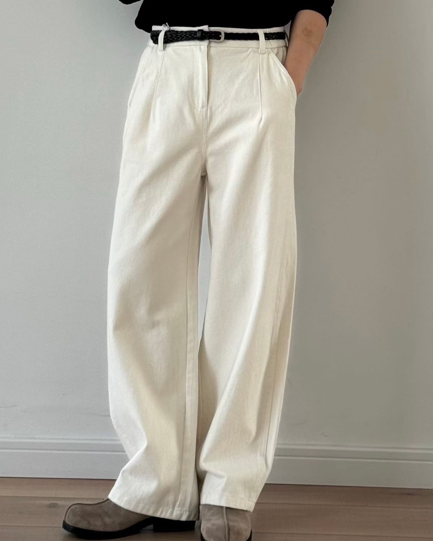  QUẦN ỐNG RỘNG 9276 TRẮNG 