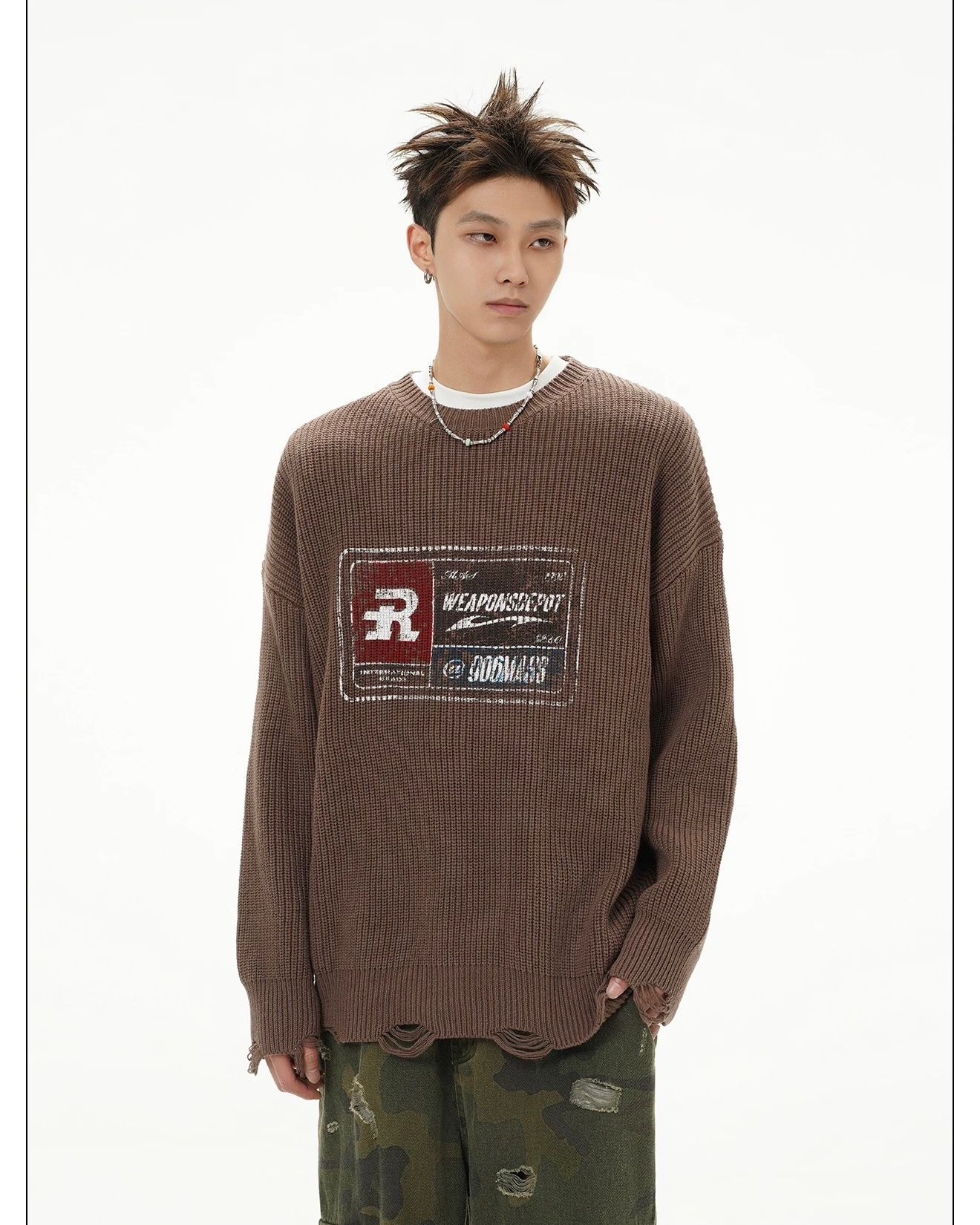  SWEATER 065 BROWN 