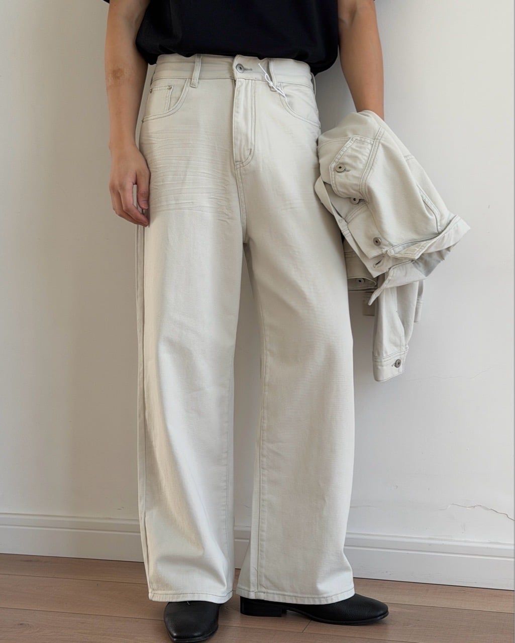  QUẦN JEAN 9256-2 TRẮNG XÁM 