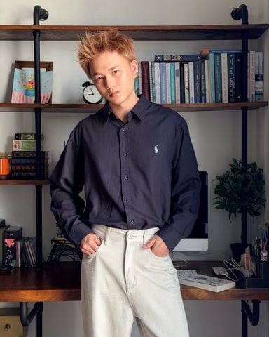  ÁO SƠ MI 9235 DARK BLUE 