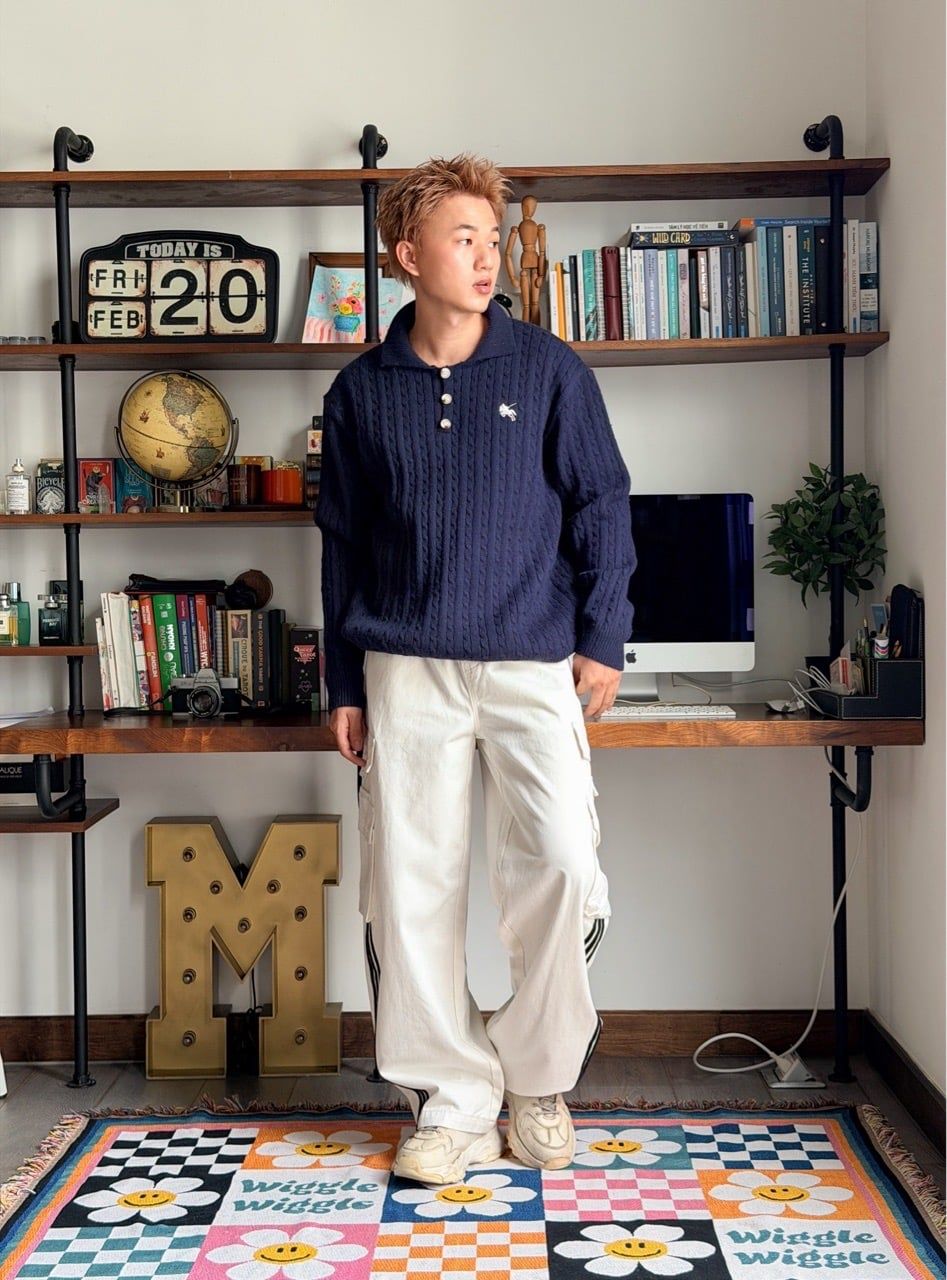  SWEATER 3864 BLUE 