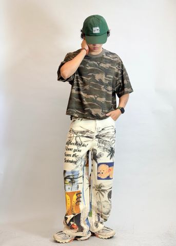  T-SHIRT 8208 CAMO BROWN 
