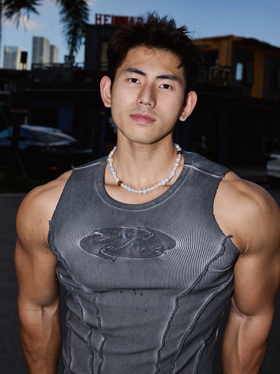  ÁO TANK TOP 96 XÁM ĐẬM 