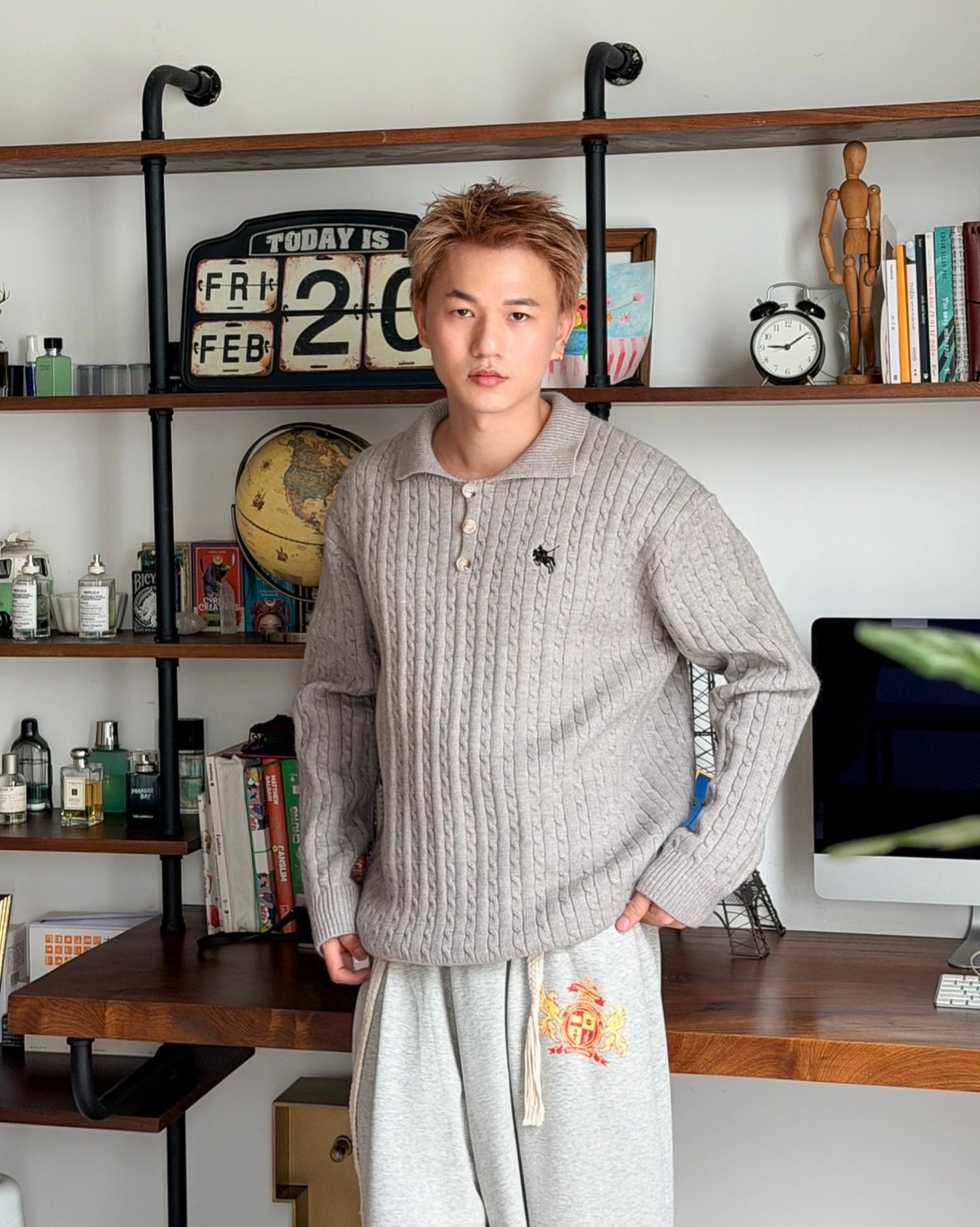  SWEATER 3864 GREY 