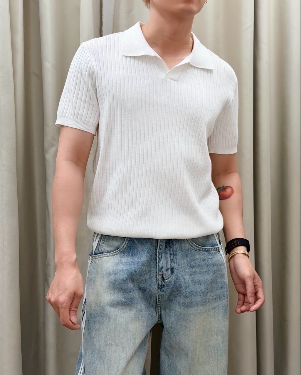  ÁO POLO 9101 TRẮNG 