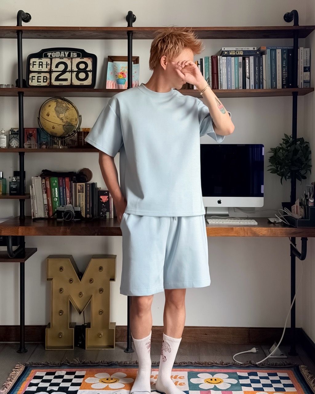  ÁO THUN 26006 XANH HÒA BÌNH 