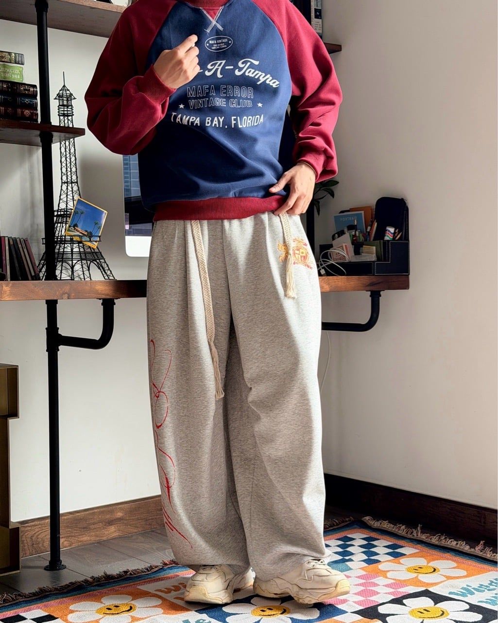  QUẦN SWEATPANT 309 XÁM 