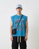  ÁO TANK TOP 2136 XANH HOẠ TIẾT 