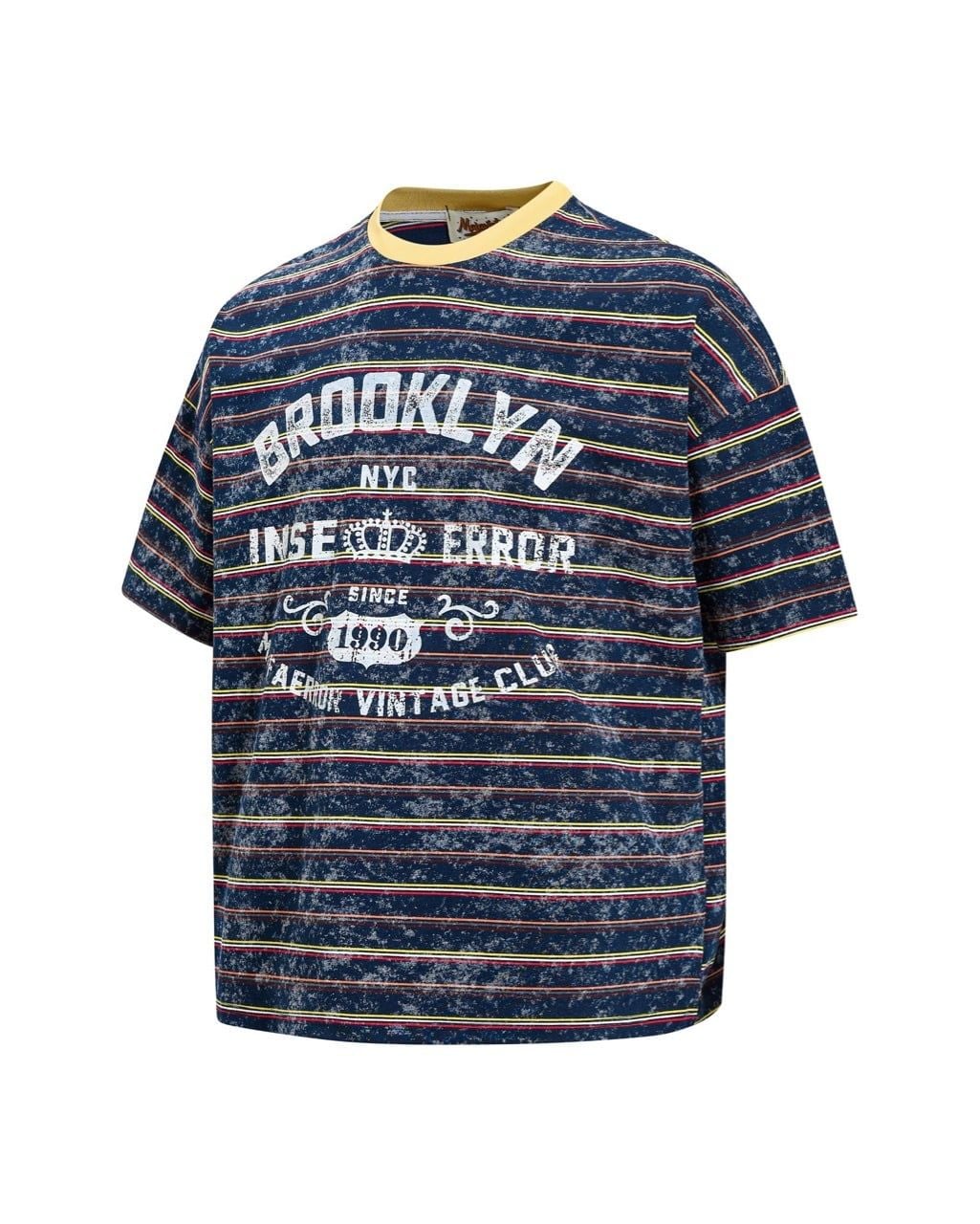  ÁO T-SHIRT 0272 XANH ĐEN KẺ NGANG 