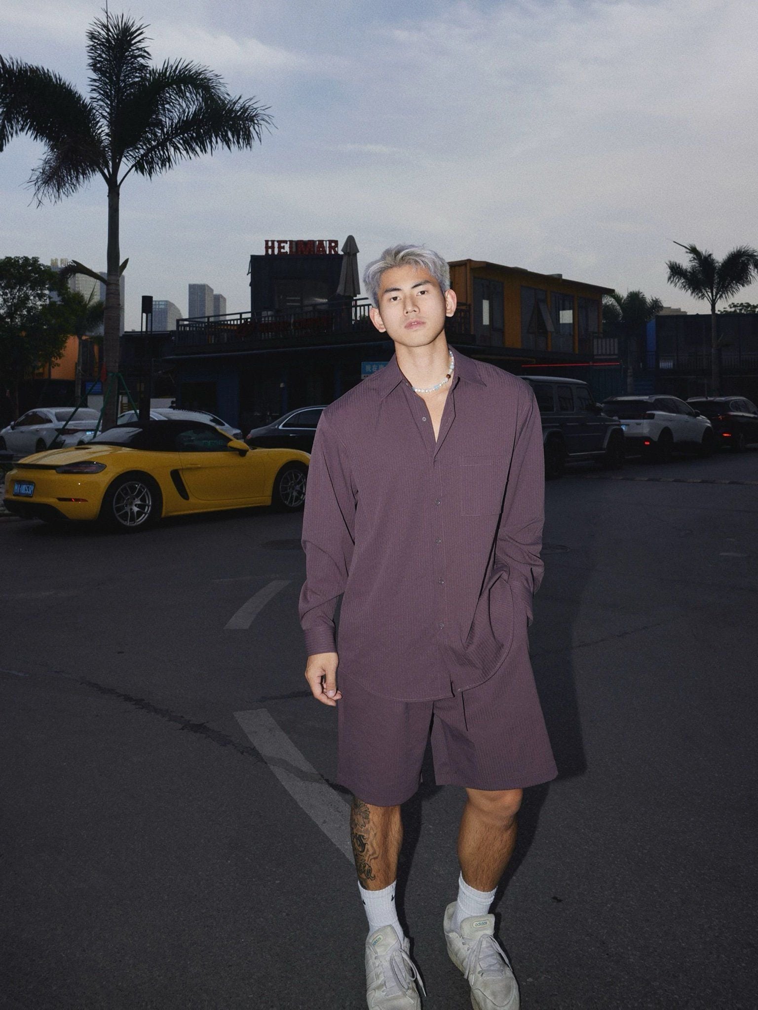  SHORT 27467-1 DARK PURPLE 