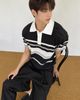  ÁO POLO 27341 ĐEN-TRẮNG 