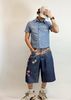 SHIRT 913 BLUE BOXY 