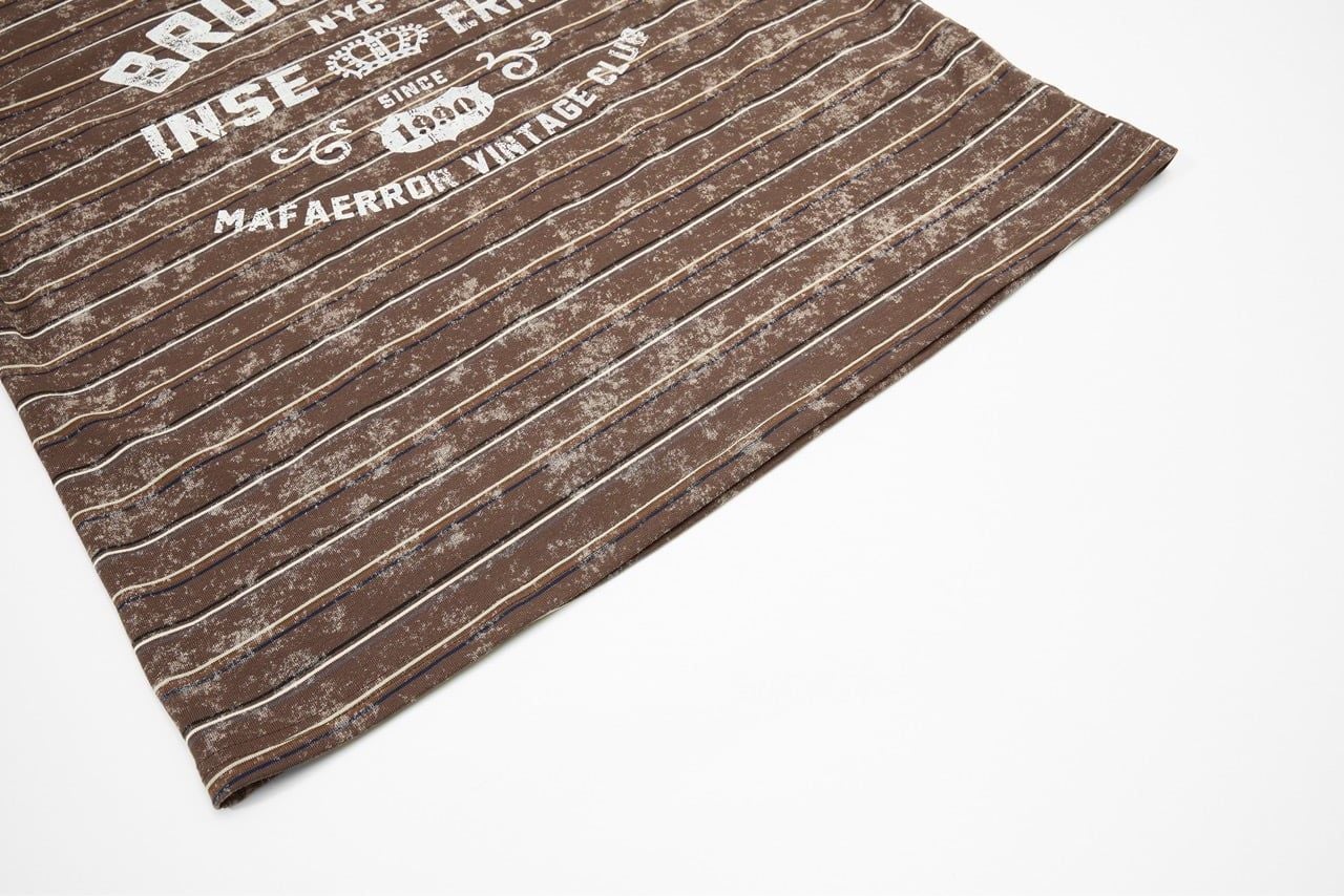  ÁO T-SHIRT 0272 COFFEE KẺ NGANG 