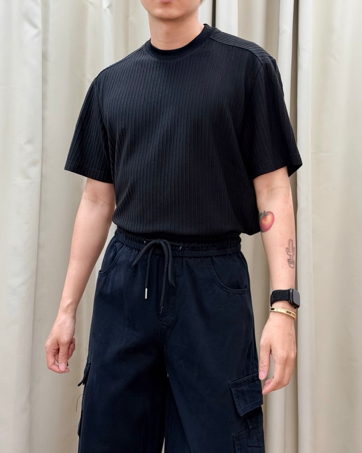  ÁO T-SHIRT 9038 ĐEN 